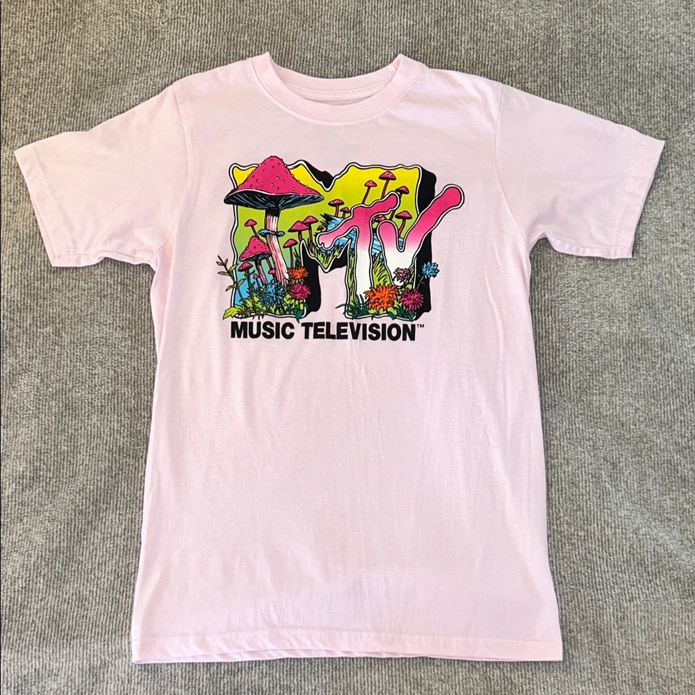 Pink MTV Graphic T-Shirt